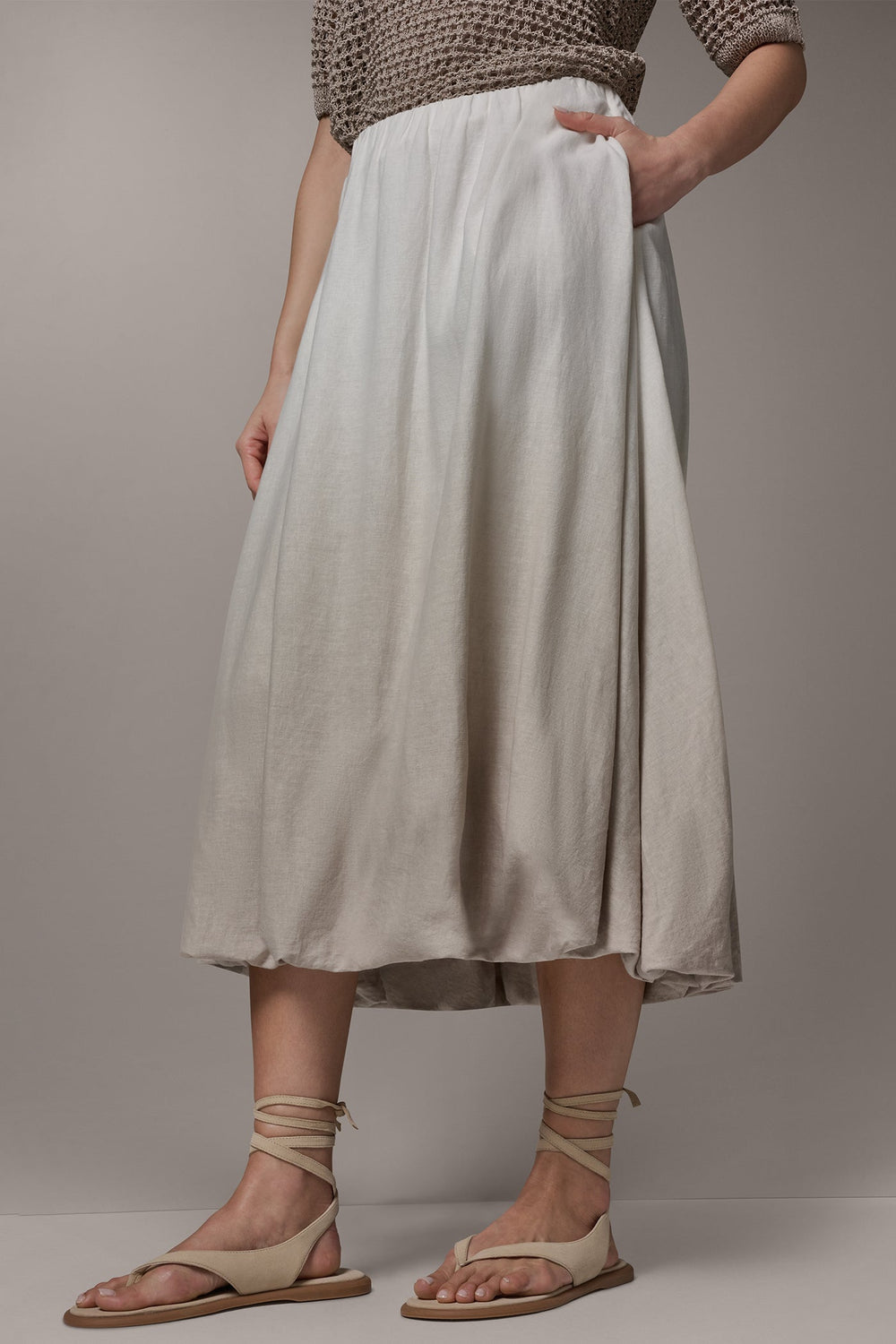 Donna Karan | DIP DYE MIDI BUBBLE SKIRT