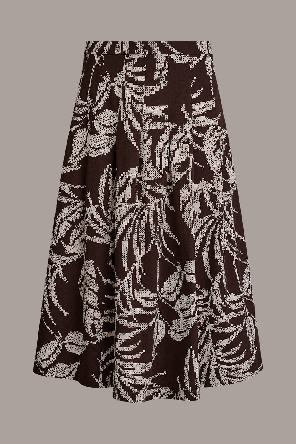 Donna Karan | PRINT MIDI A-LINE SKIRT