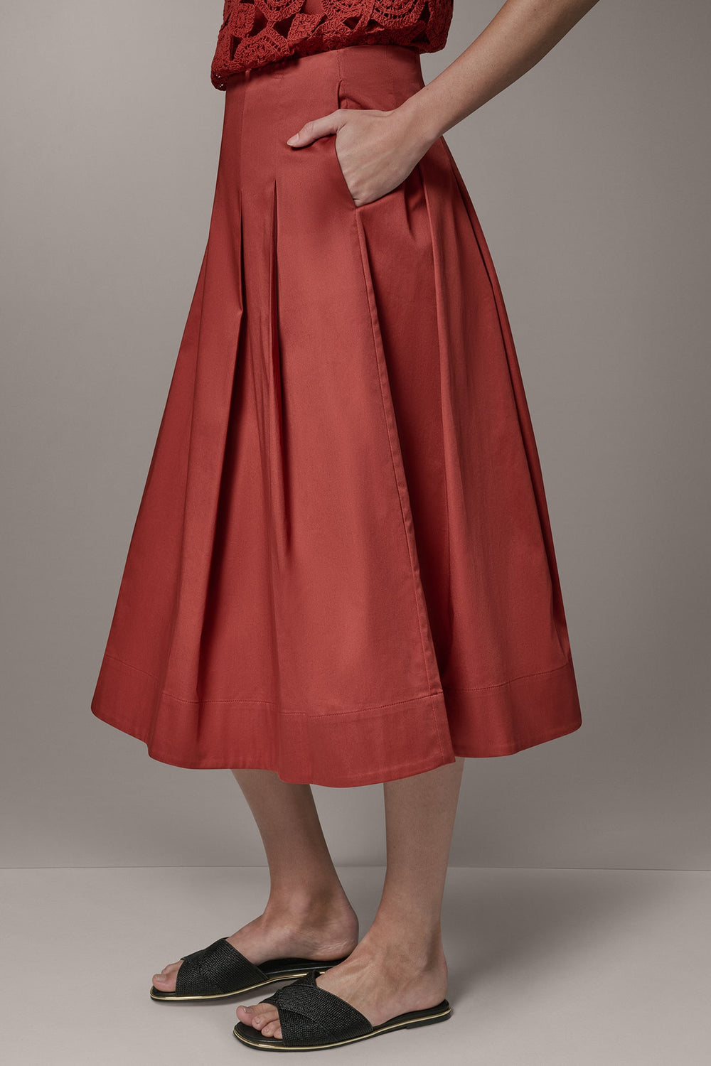 Donna Karan | MIDI A-LINE SKIRT