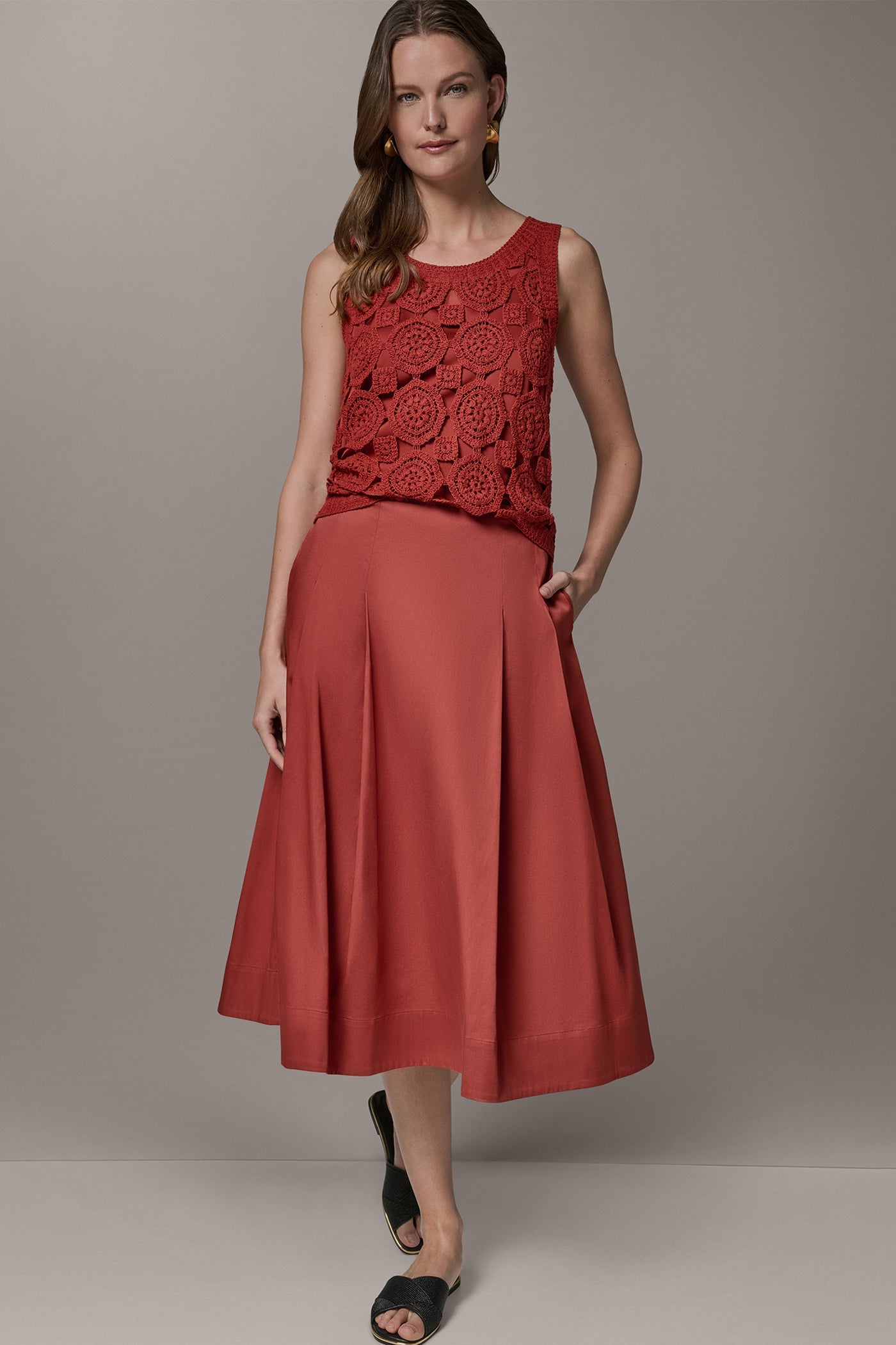 Donna Karan | MIDI A-LINE SKIRT