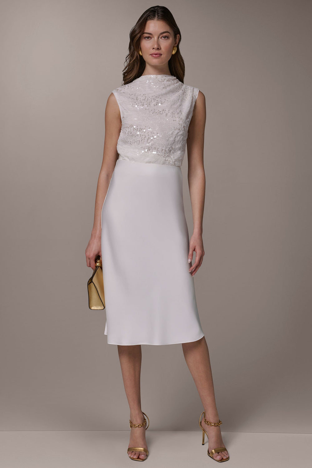 Donna Karan | SATIN BIAS SKIRT