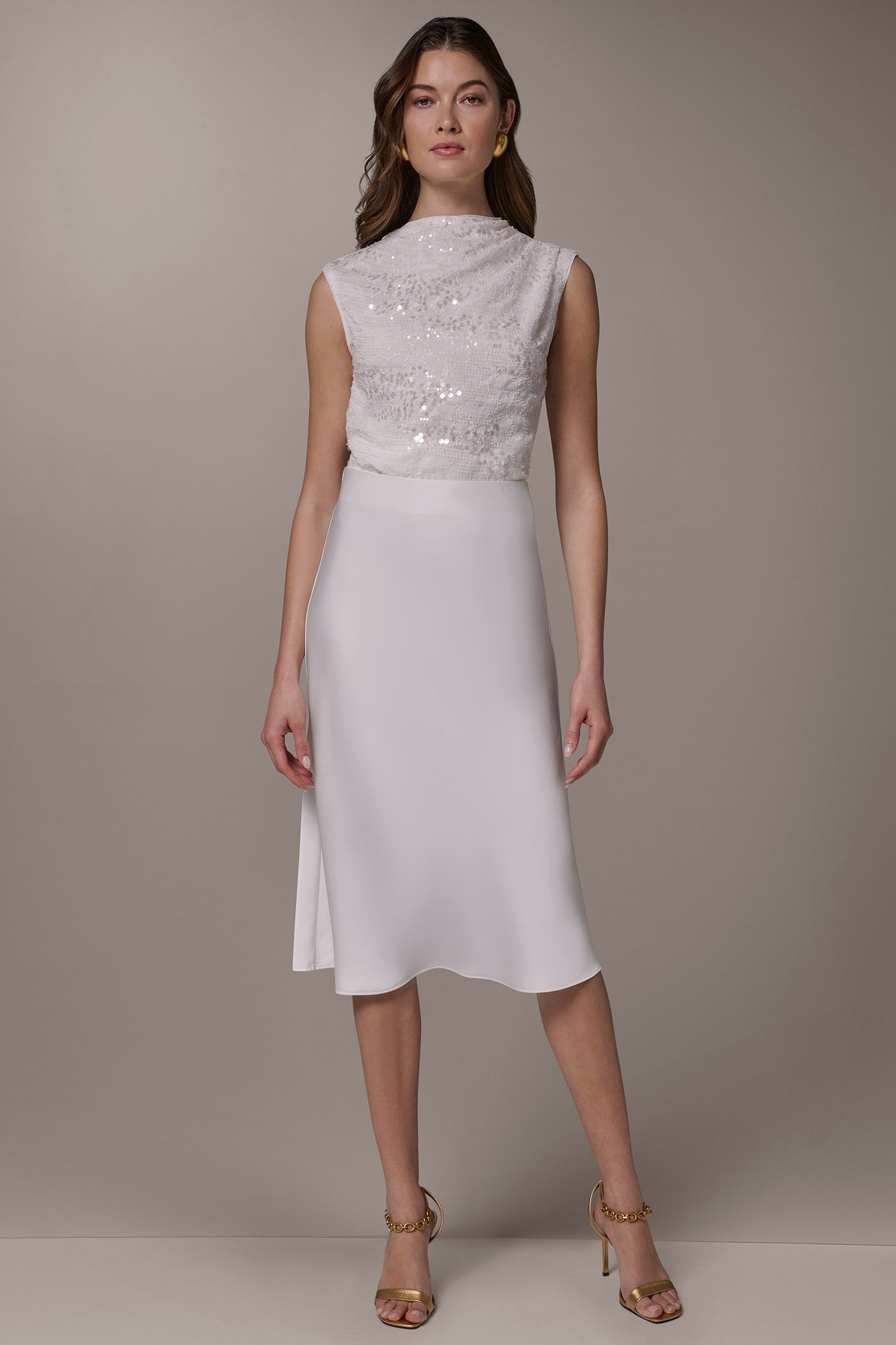Donna Karan | SATIN BIAS SKIRT