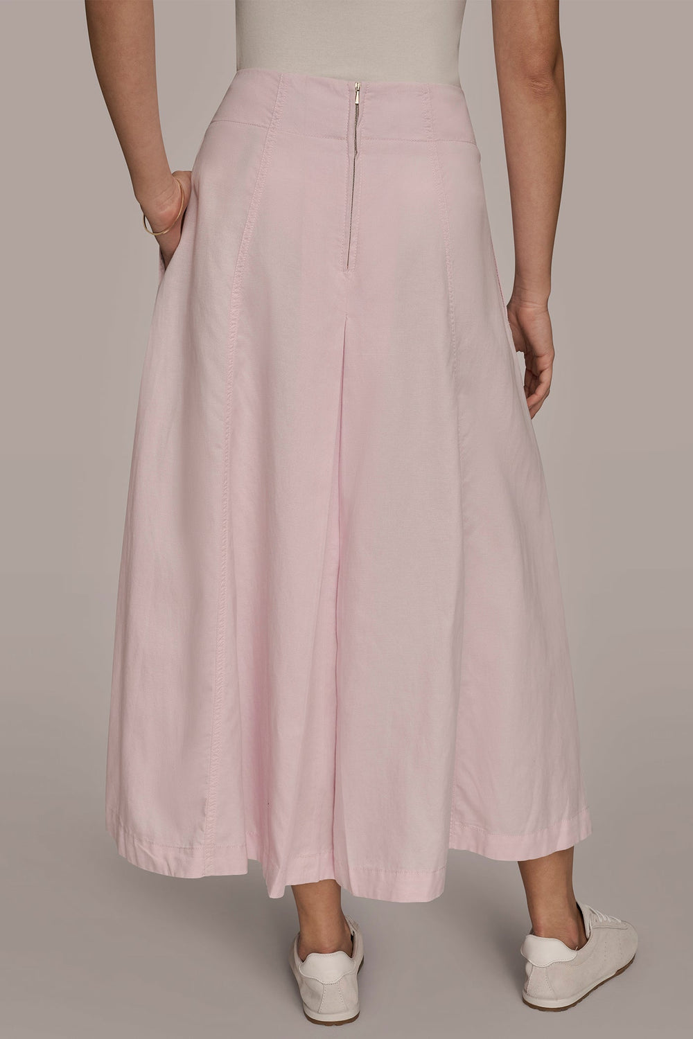 Donna Karan | BRUSHED MIDI PANEL TRUMPET SKIRT
