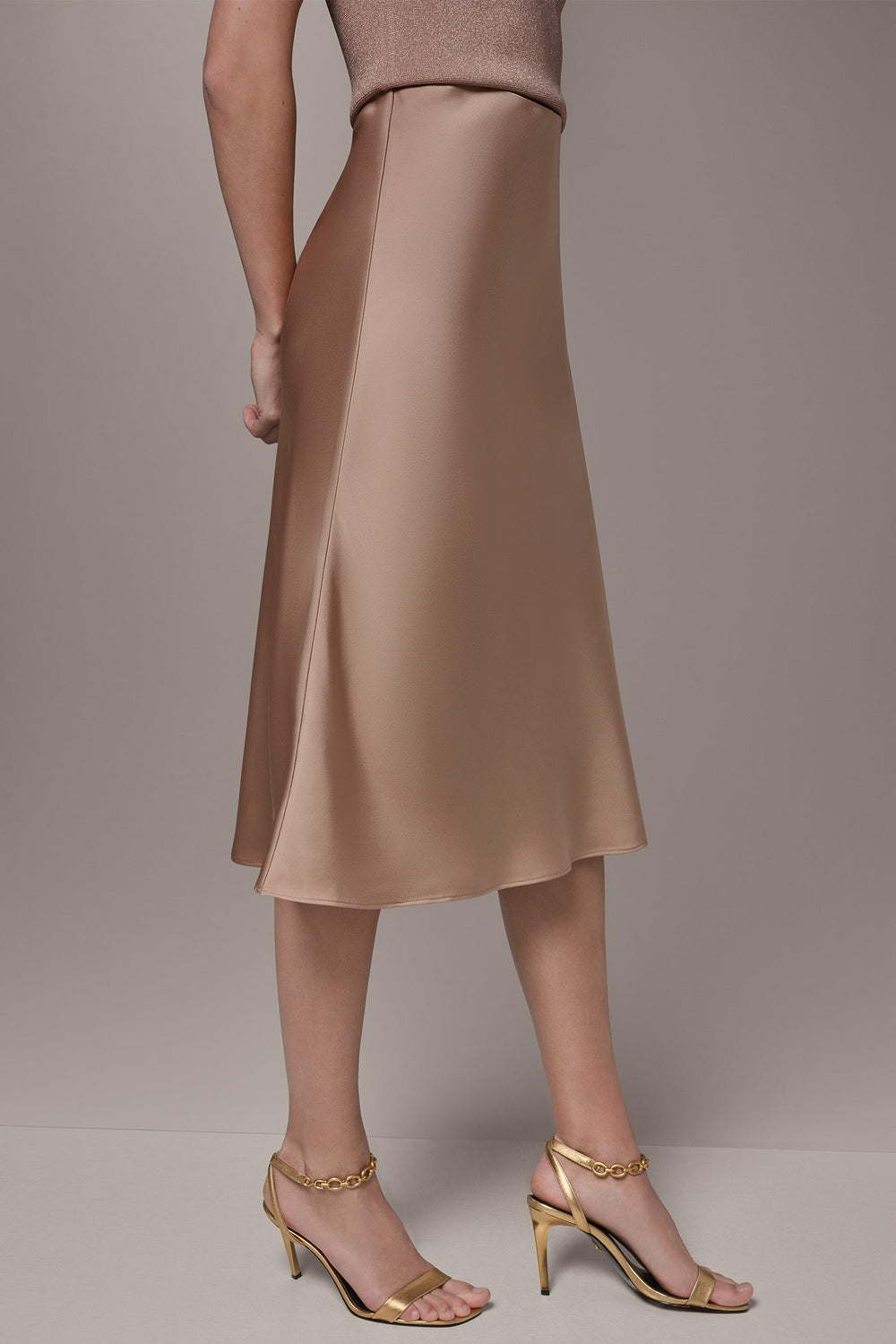 Donna Karan | SATIN BIAS MIDI SKIRT