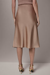 Donna Karan | SATIN BIAS MIDI SKIRT