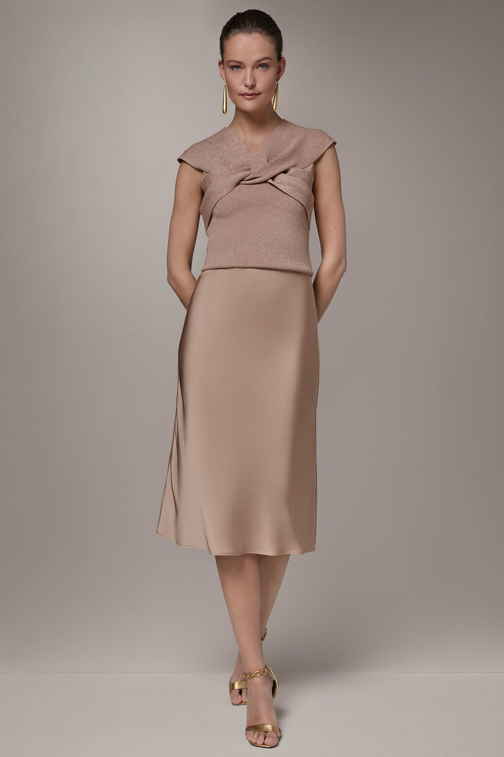 Donna Karan | SATIN BIAS MIDI SKIRT