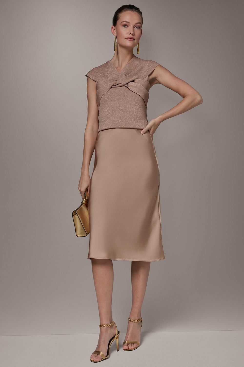 Donna Karan | SATIN BIAS MIDI SKIRT
