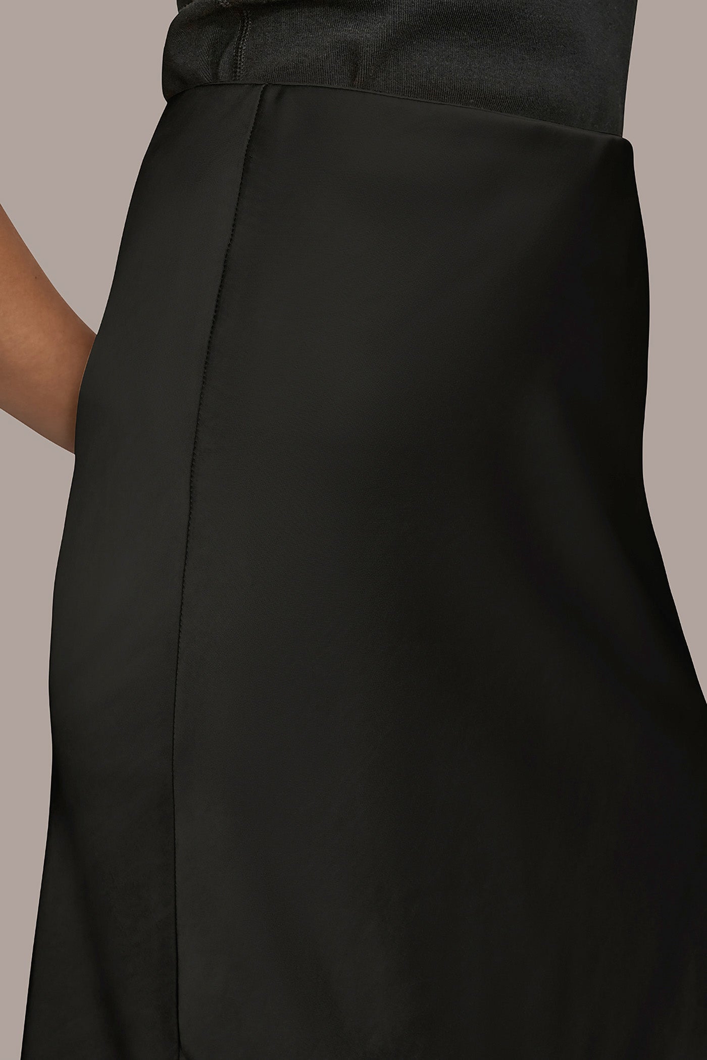Donna Karan | SATIN MIDI A-LINE SKIRT