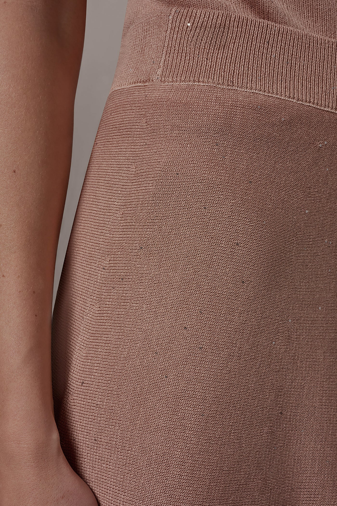 Donna Karan | SEQUIN MIDI A-LINE SWEATER SKIRT