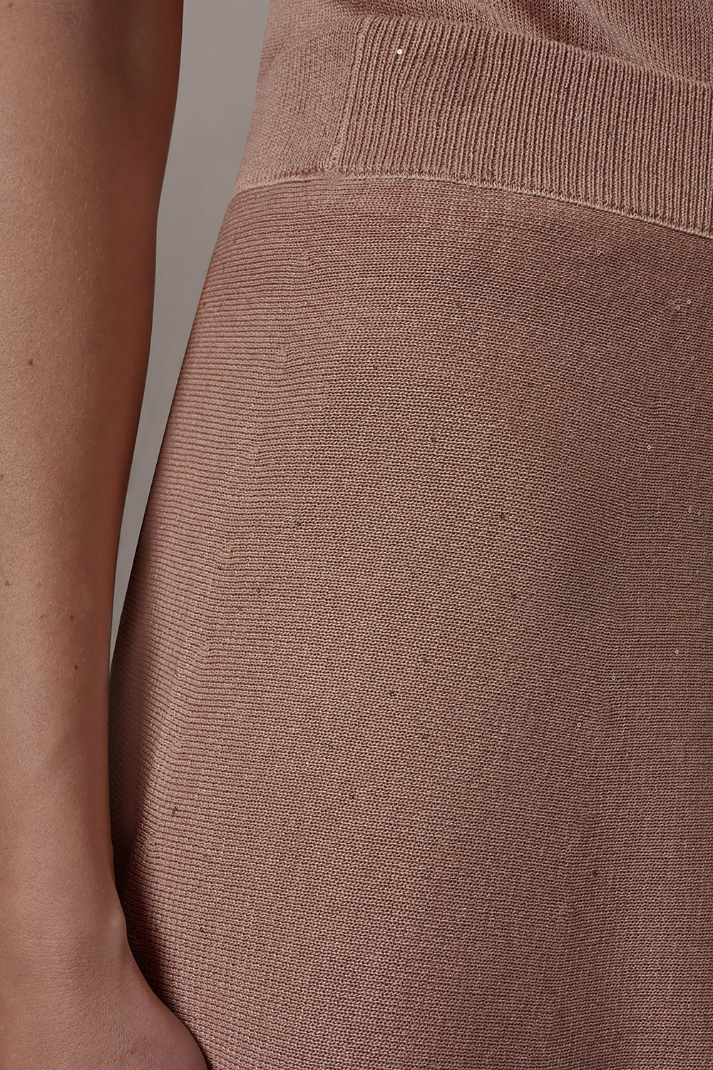 Donna Karan | SEQUIN MIDI A-LINE SWEATER SKIRT
