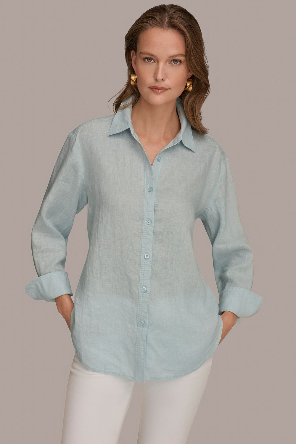 Donna Karan | LONG SLEEVE SHIRT