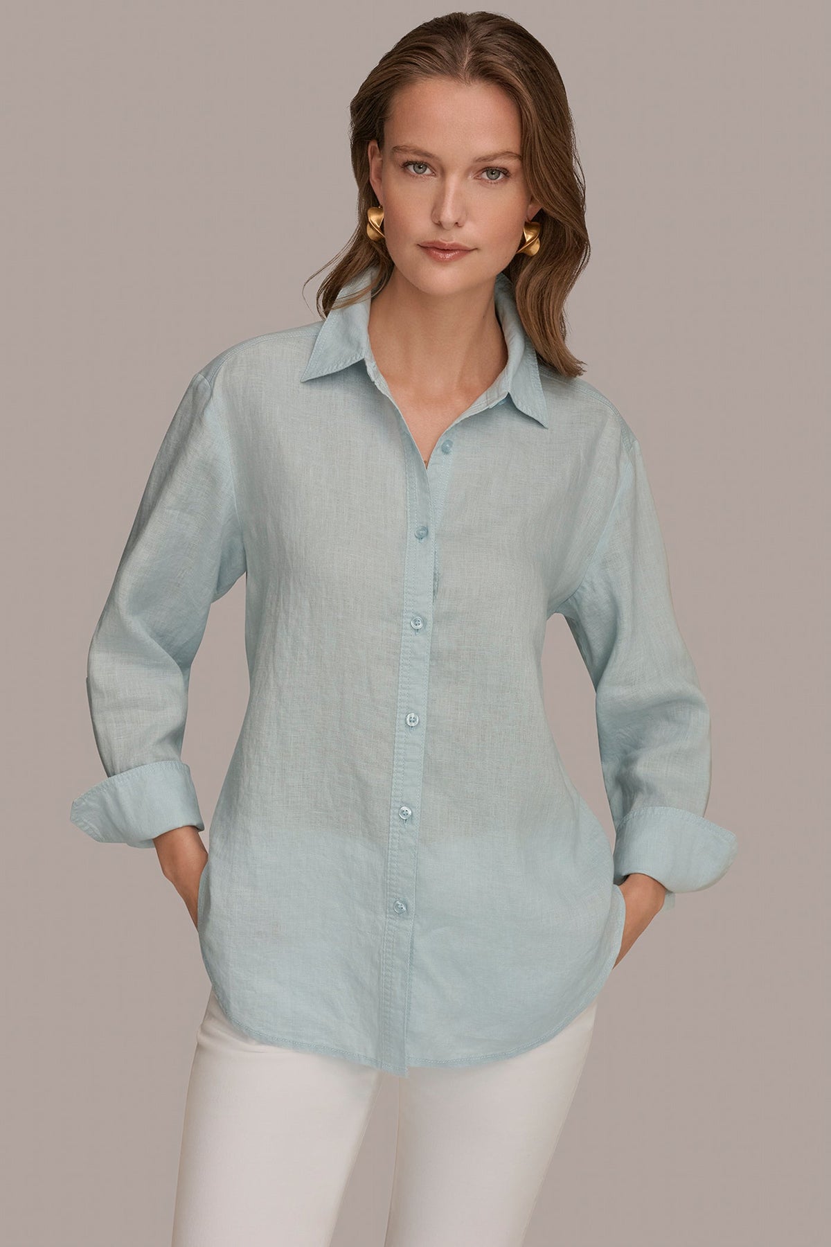 Donna Karan | LONG SLEEVE SHIRT