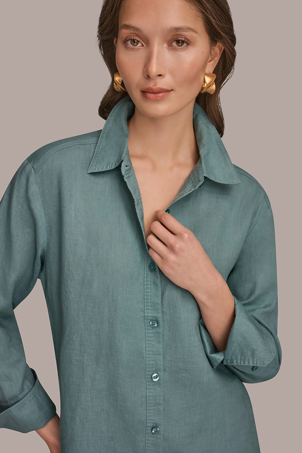 Donna Karan | LONG SLEEVE SHIRT