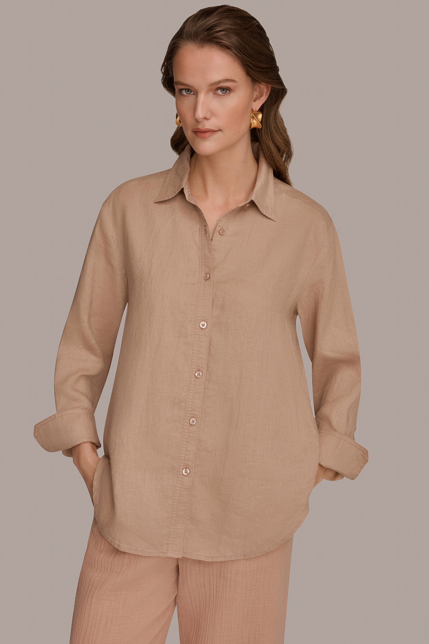 Donna Karan | LONG SLEEVE SHIRT