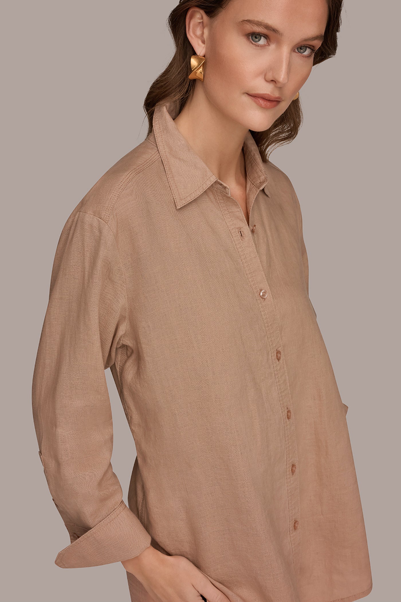 Donna Karan | LONG SLEEVE SHIRT