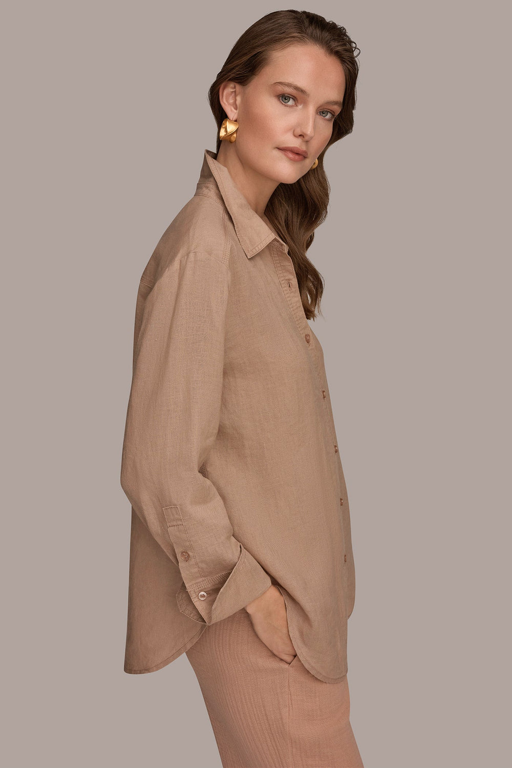 Donna Karan | LONG SLEEVE SHIRT