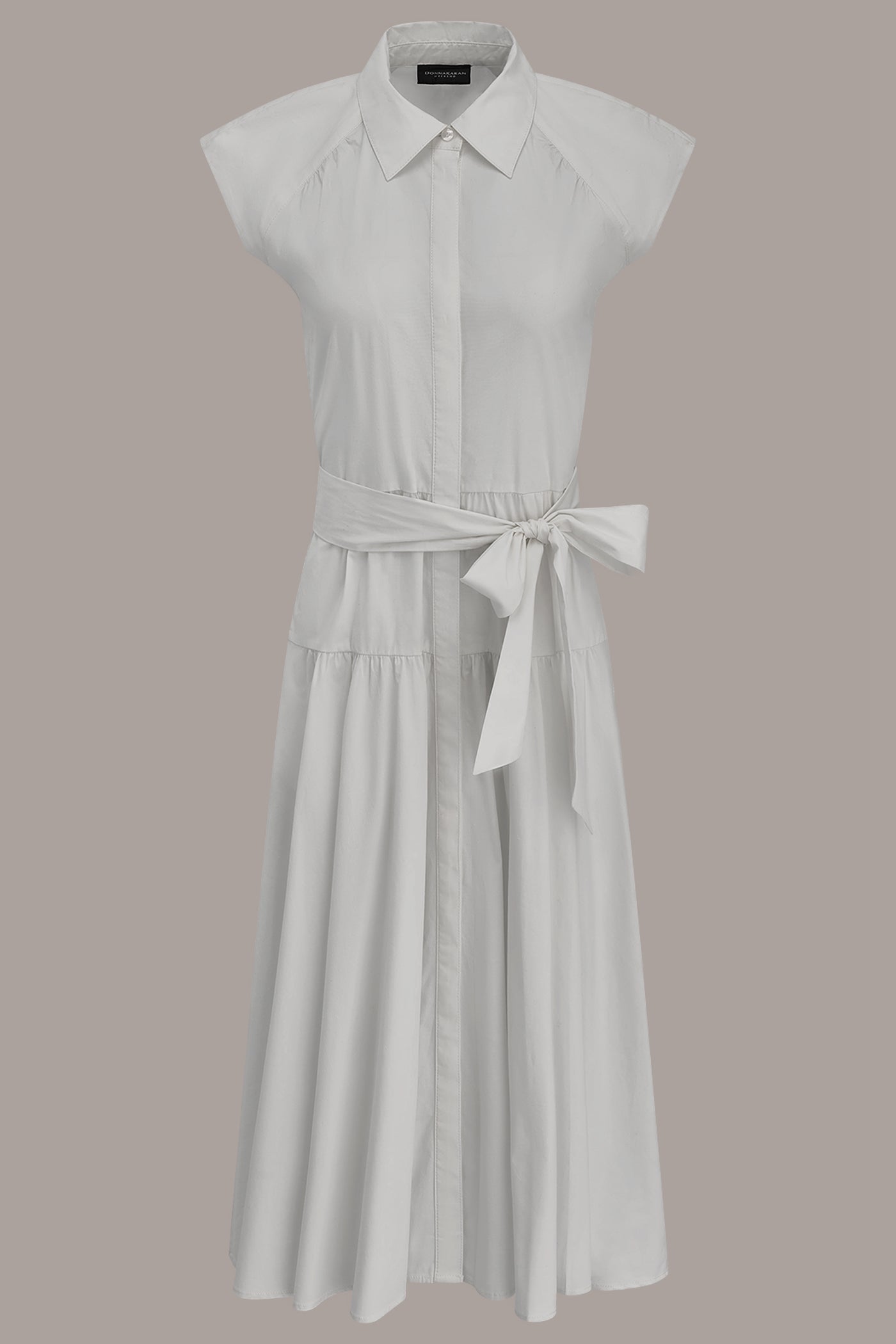 Donna Karan | CAP SLEEVE MIDI SHIRT DRESS