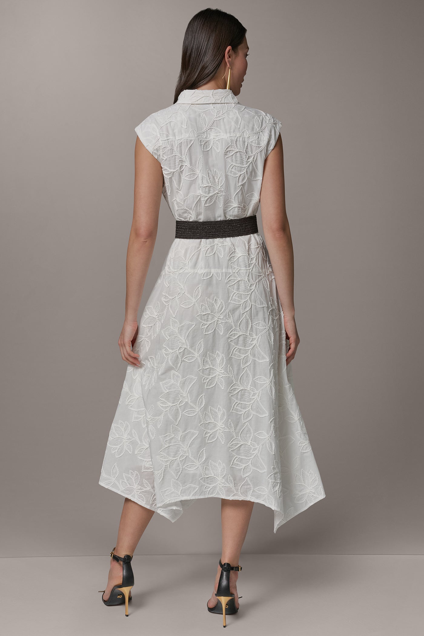 Donna Karan | SLEEVELESS MIDI SHIRT DRESS