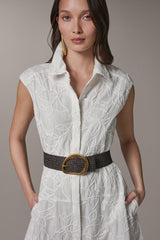 Donna Karan | SLEEVELESS MIDI SHIRT DRESS