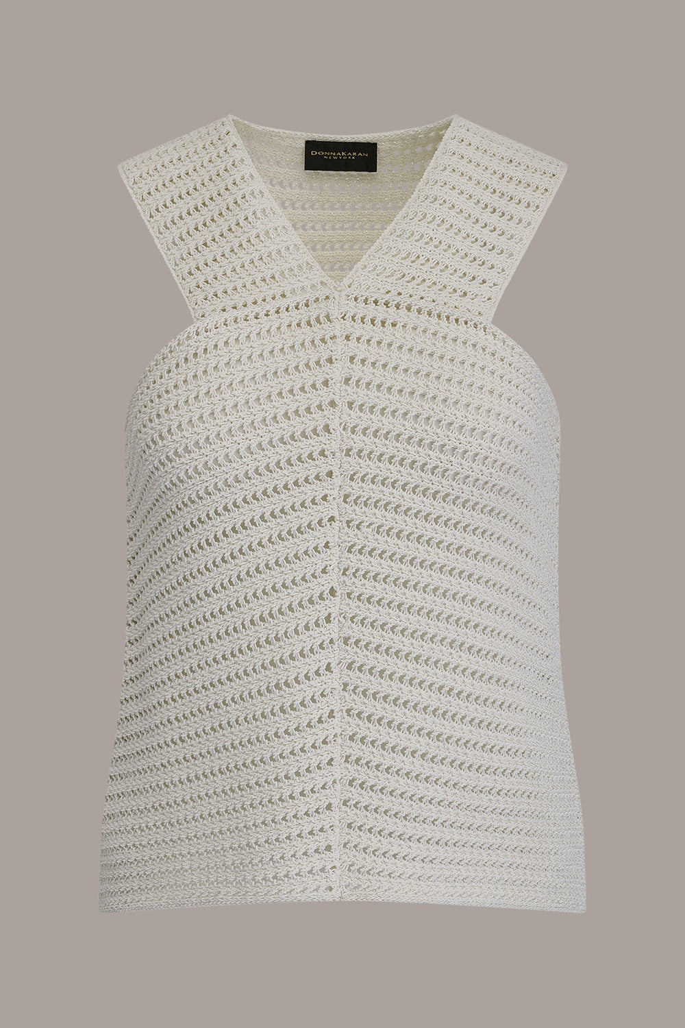 Donna Karan | SLEEVELESS METALLIC SWEATER TANK