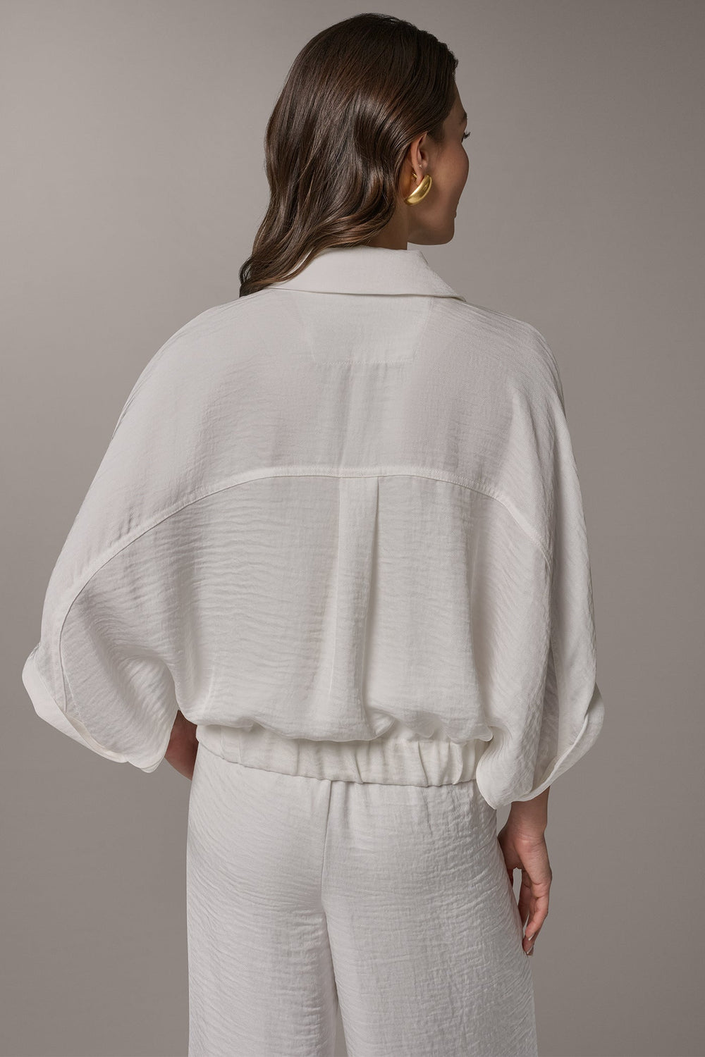 Donna Karan | CINCHED HEM SHIRT