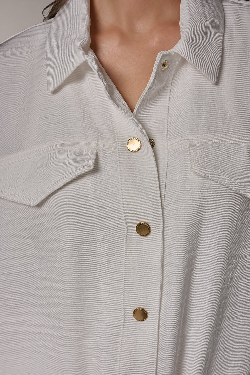 Donna Karan | CINCHED HEM SHIRT