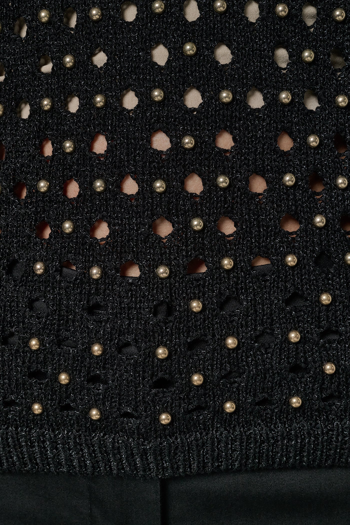 Donna Karan | SLEEVELESS OPEN-STITCH HALTER SWEATER