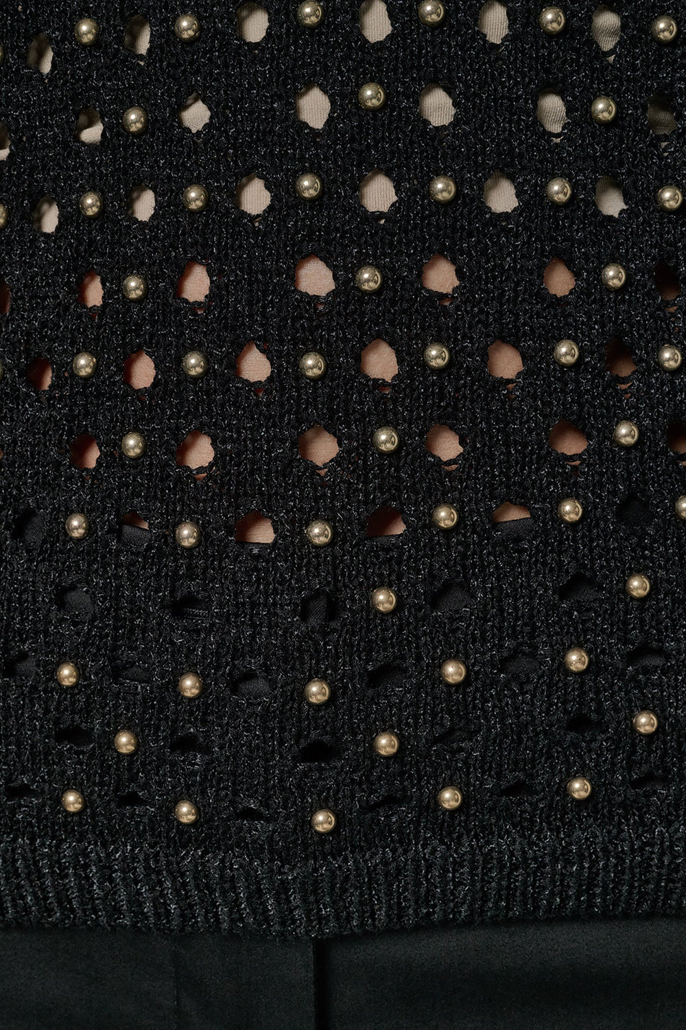 Donna Karan | SLEEVELESS OPEN-STITCH HALTER SWEATER