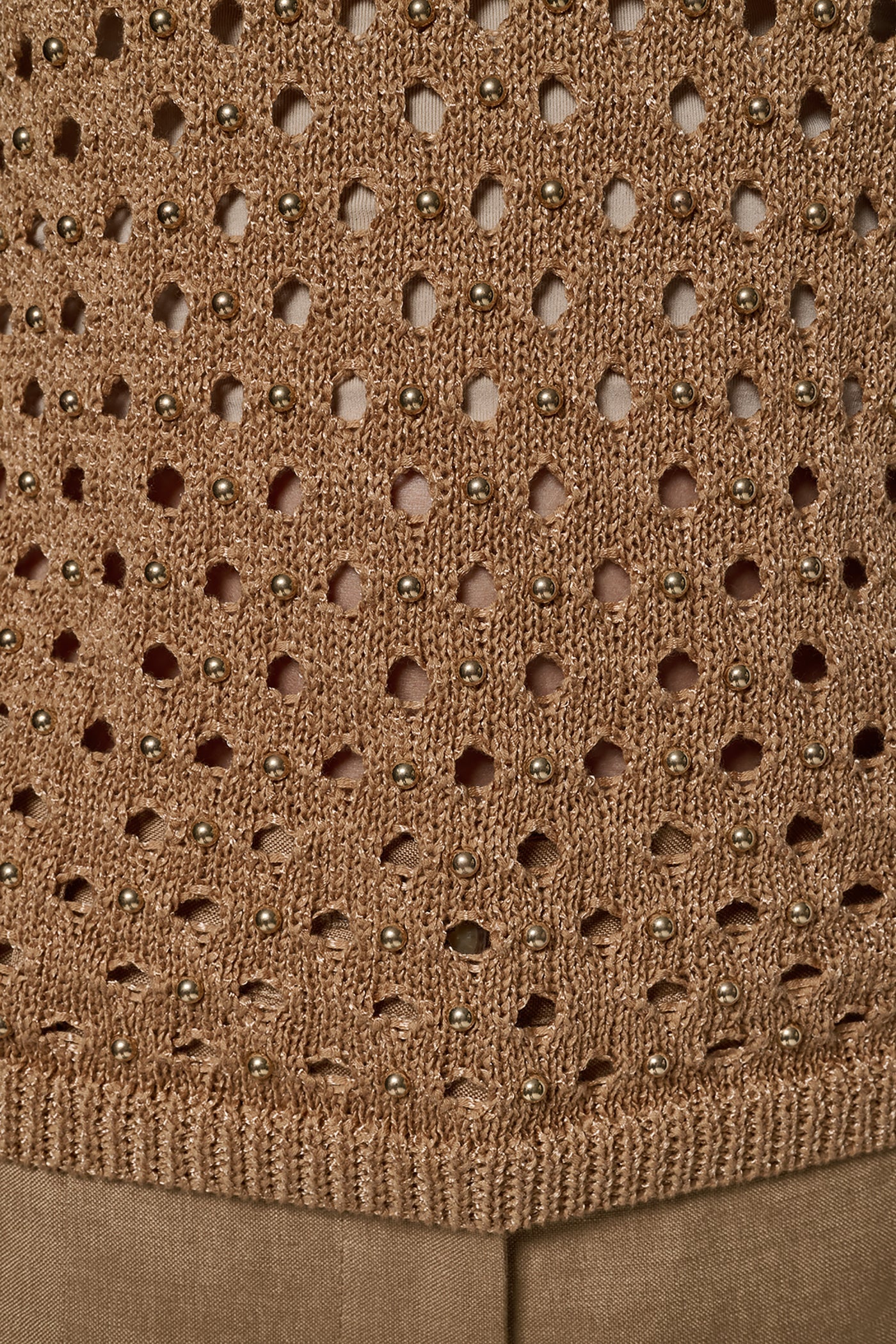 Donna Karan | SLEEVELESS OPEN-STITCH HALTER SWEATER