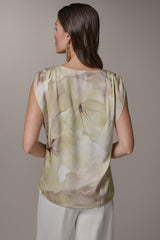 Donna Karan | SLEEVELESS EXTENDED SHOULDER TOP