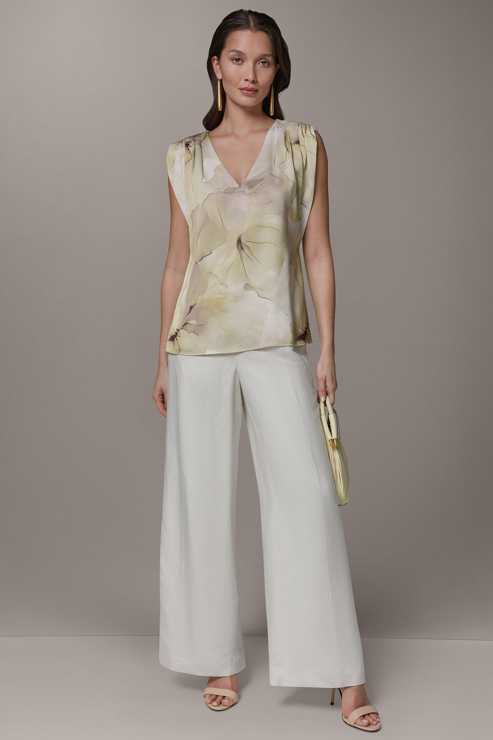 Donna Karan | SLEEVELESS EXTENDED SHOULDER TOP