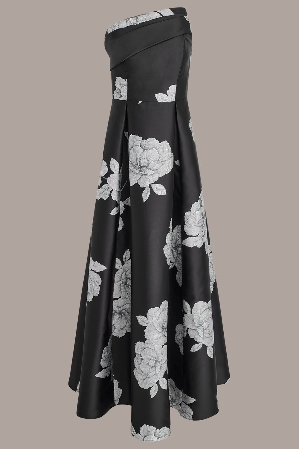 Donna Karan | MIKADO FLORAL STRAPLESS BALL GOWN