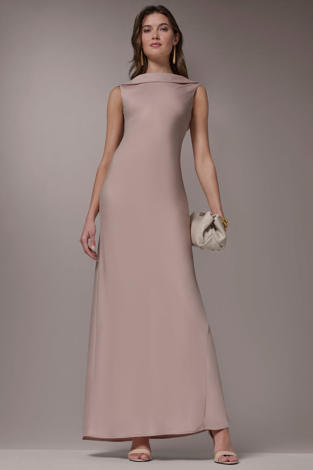 Donna Karan | SATIN RUFFLE BACK GOWN