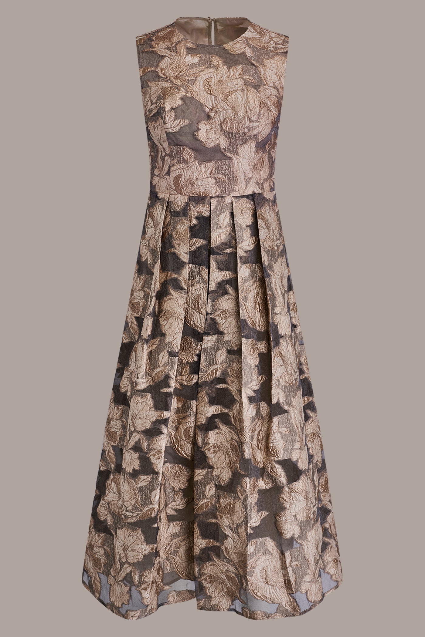 Donna Karan | FLORAL-JACQUARD MIDI GOWN