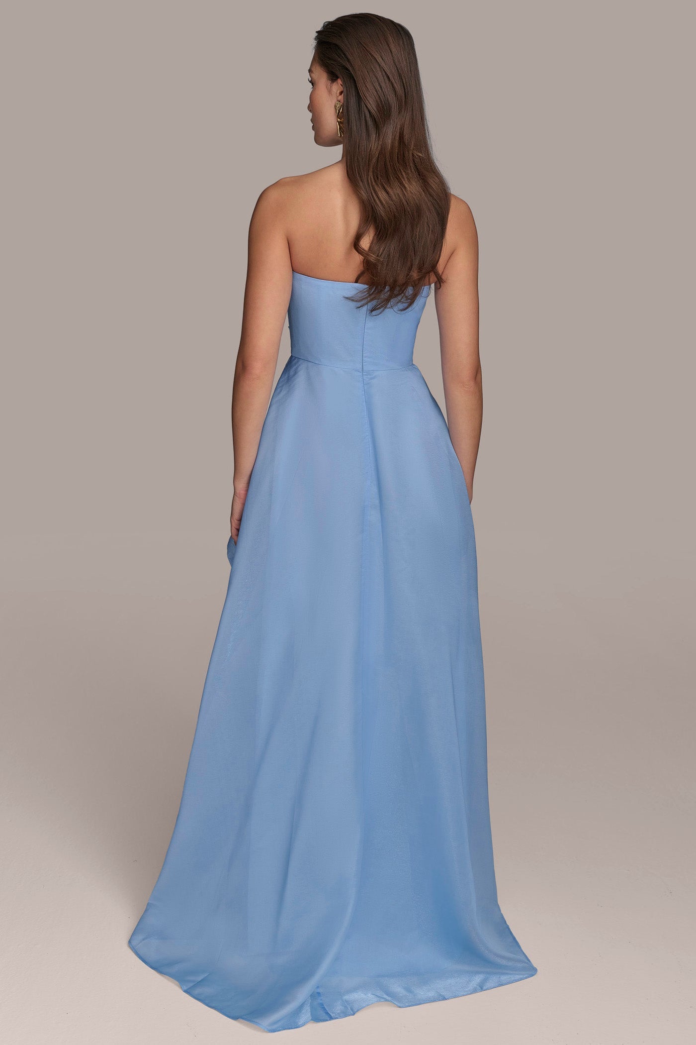 Donna Karan | ORGANZA STRAPLESS CASCADING GOWN
