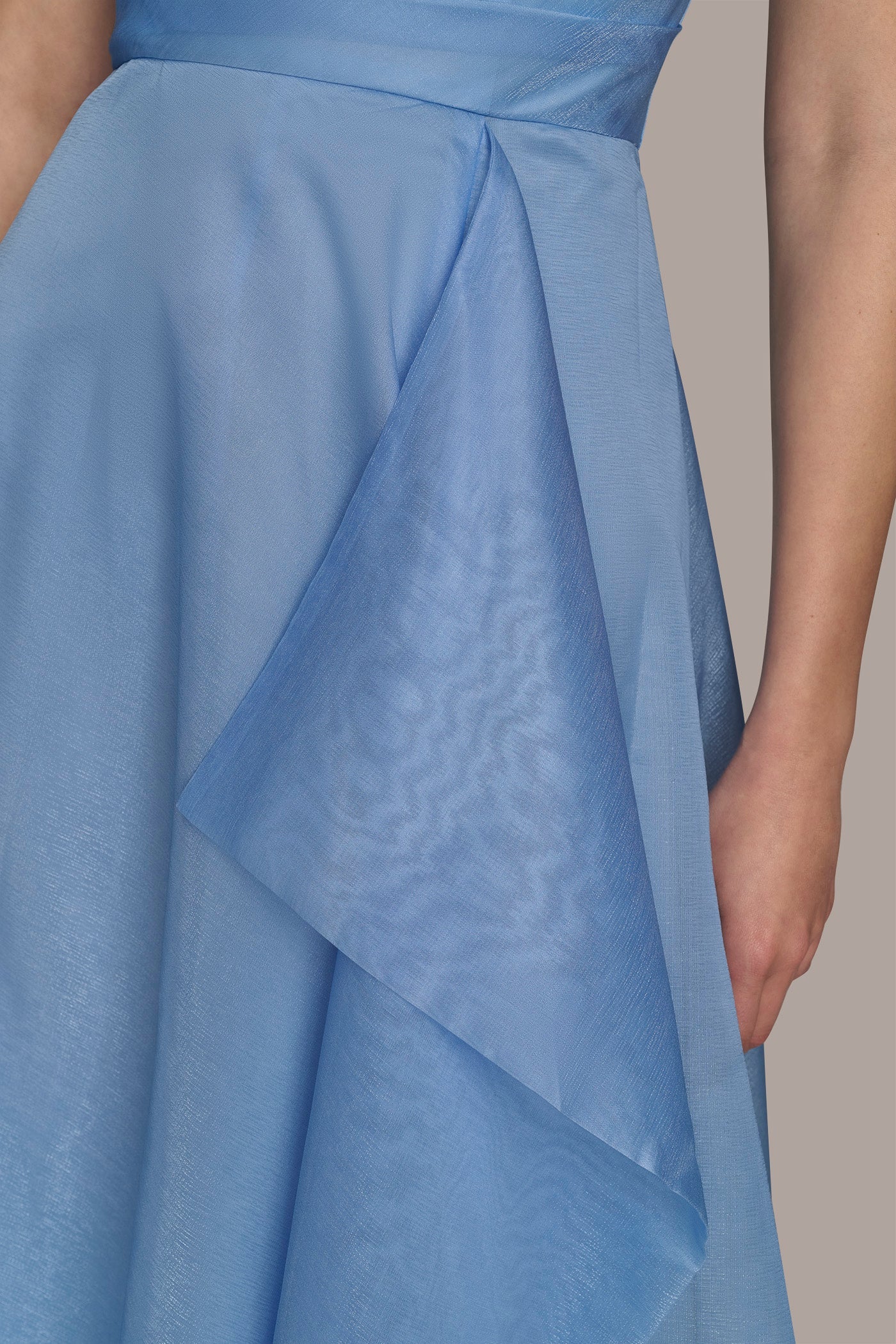 Donna Karan | ORGANZA STRAPLESS CASCADING GOWN