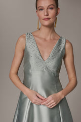Donna Karan | MIKADO CRYSTAL MIDI GOWN