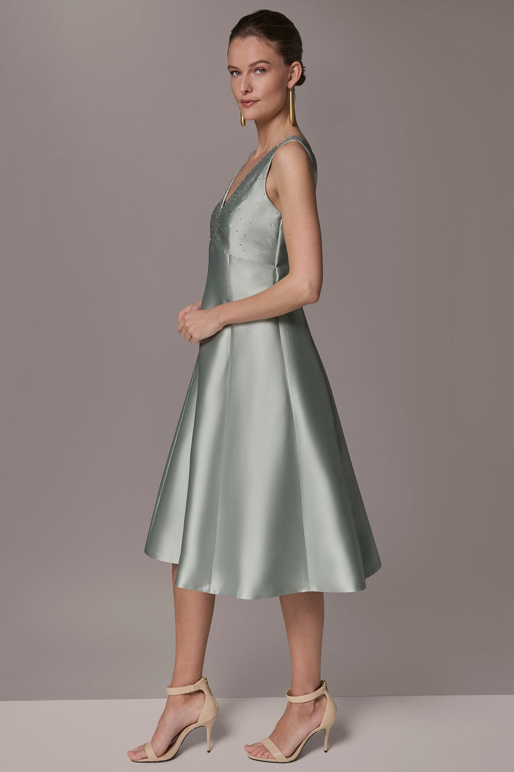 Donna Karan | MIKADO CRYSTAL MIDI GOWN