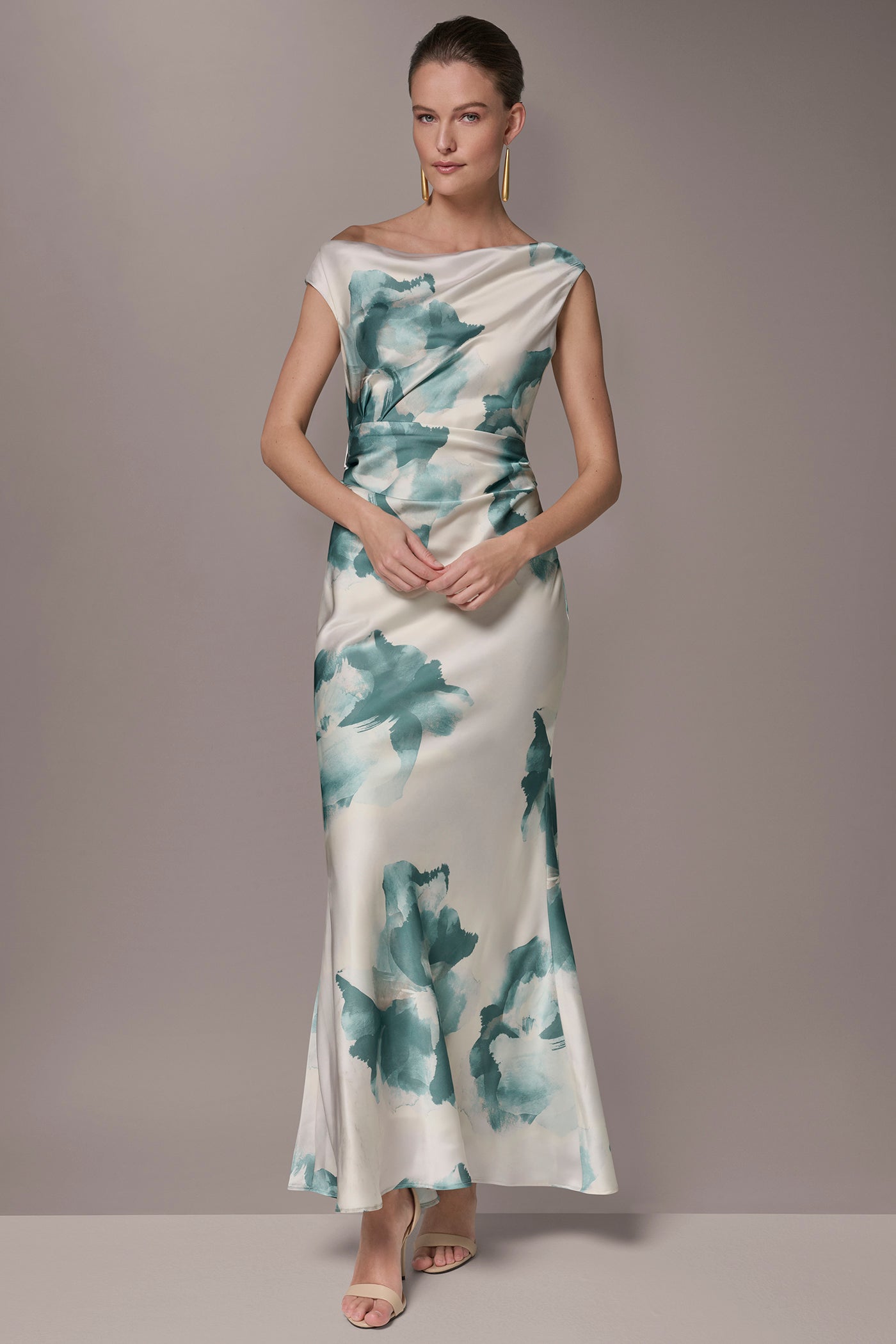Donna Karan | CHARMEUSE FLORAL GOWN