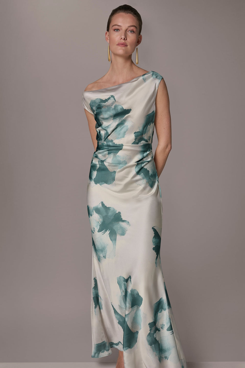 Donna Karan | CHARMEUSE FLORAL GOWN