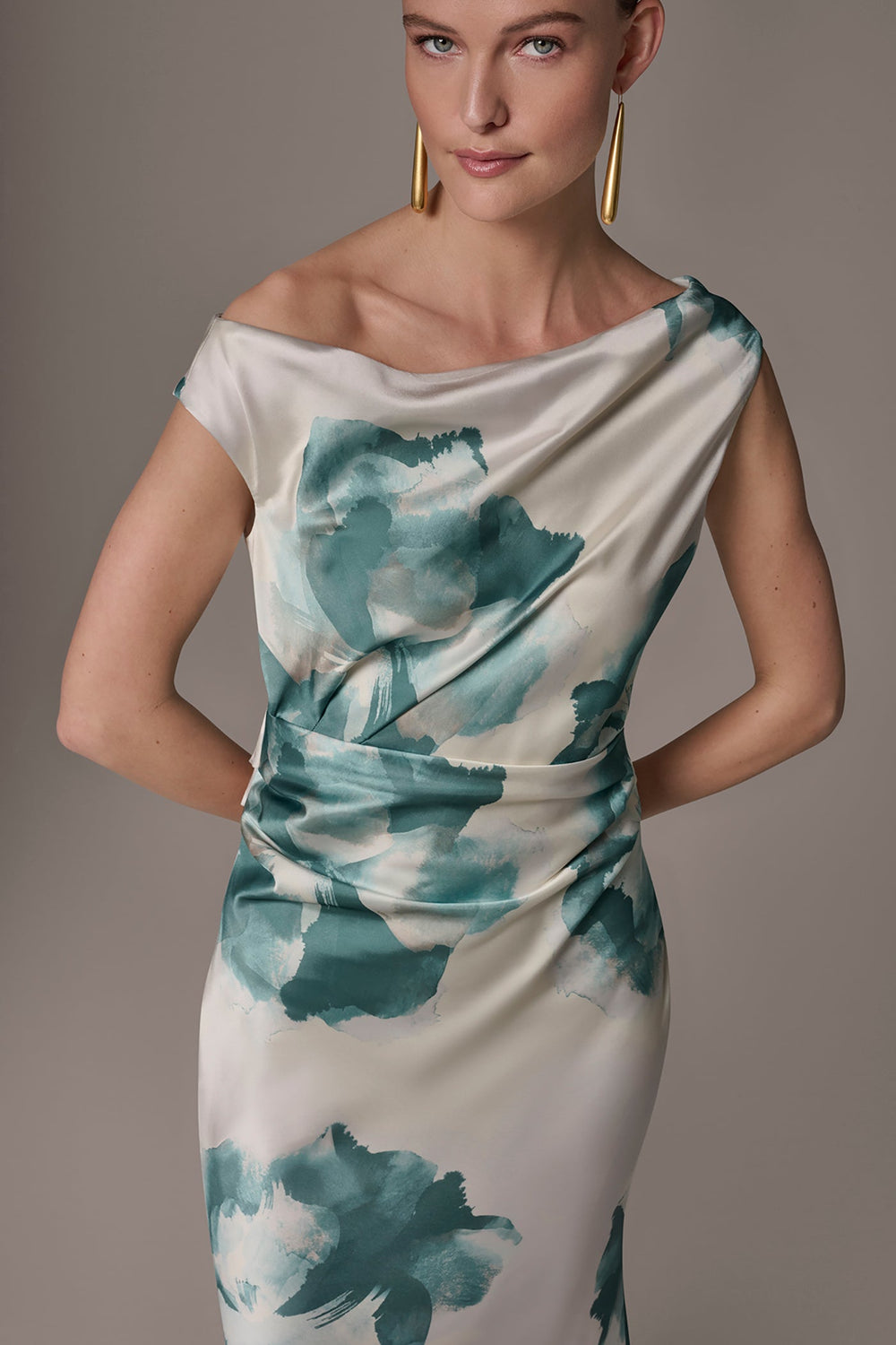 Donna Karan | CHARMEUSE FLORAL GOWN