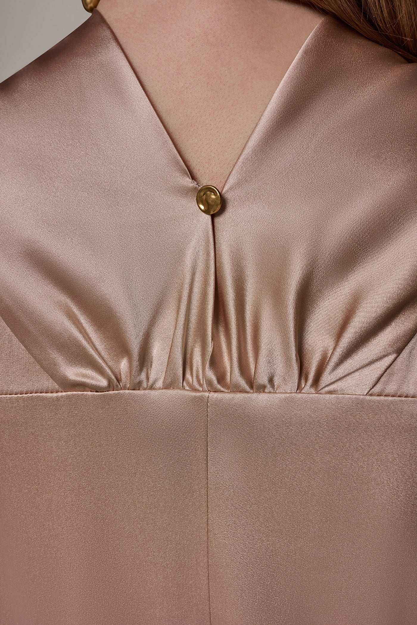 Donna Karan | SILK-CHARMEUSE MIDI A-LINE DRESS