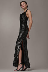 Donna Karan | SEQUIN HALTER GOWN