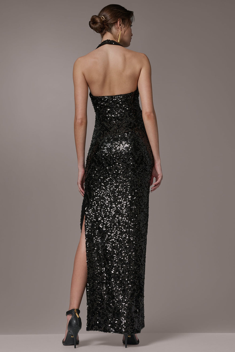 Donna Karan | SEQUIN HALTER GOWN