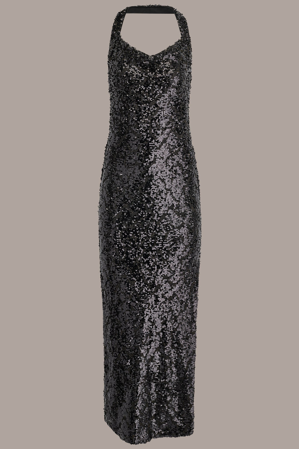 Donna Karan | SEQUIN HALTER GOWN