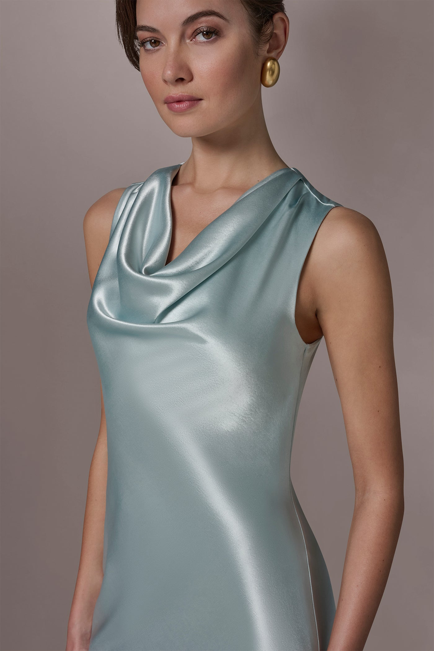 Donna Karan | SLEEVELESS COWL-NECK GOWN