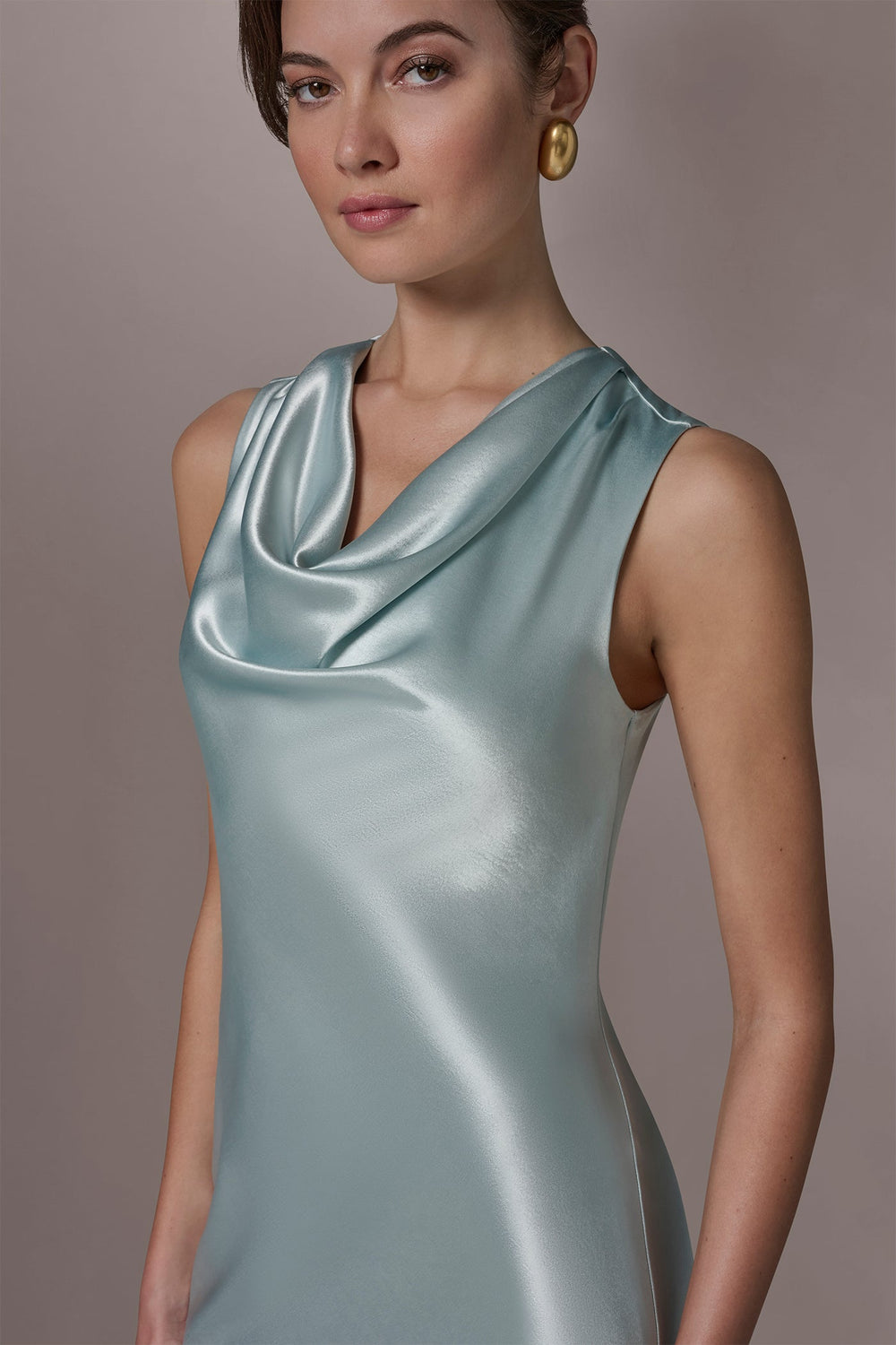 Donna Karan | SLEEVELESS COWL-NECK GOWN