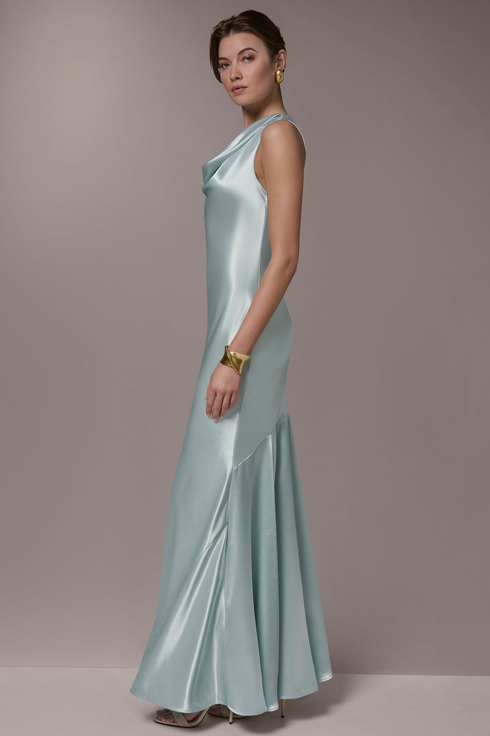Donna Karan | SLEEVELESS COWL-NECK GOWN