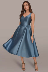 Donna Karan | MIKADO SLEEVELESS FLORAL MIDI GOWN