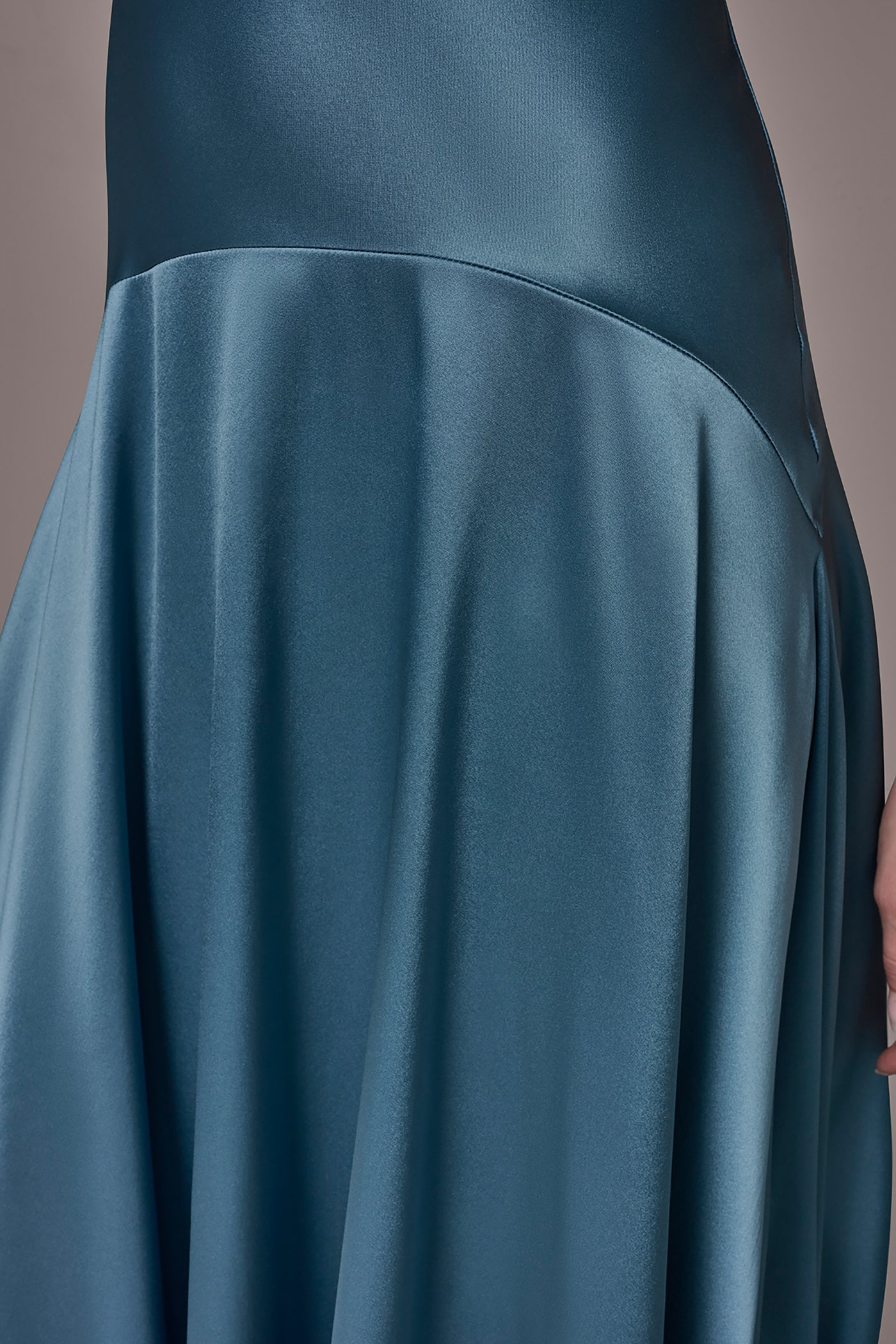 Donna Karan | SILK-CHARMEUSE MIDI A-LINE DRESS